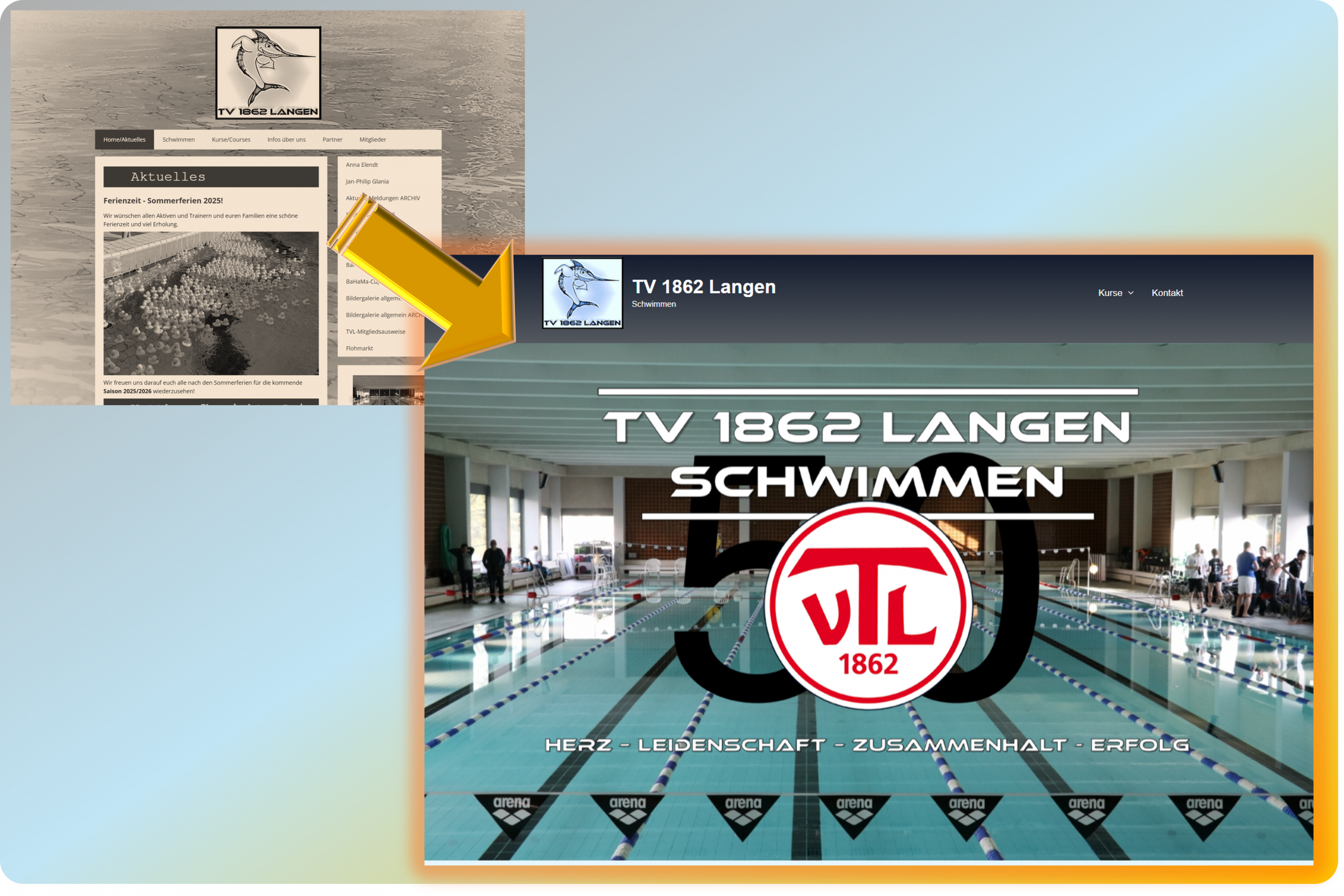 Willkommen zum neuen Online-Auftritt der Abteilung Schwimmen